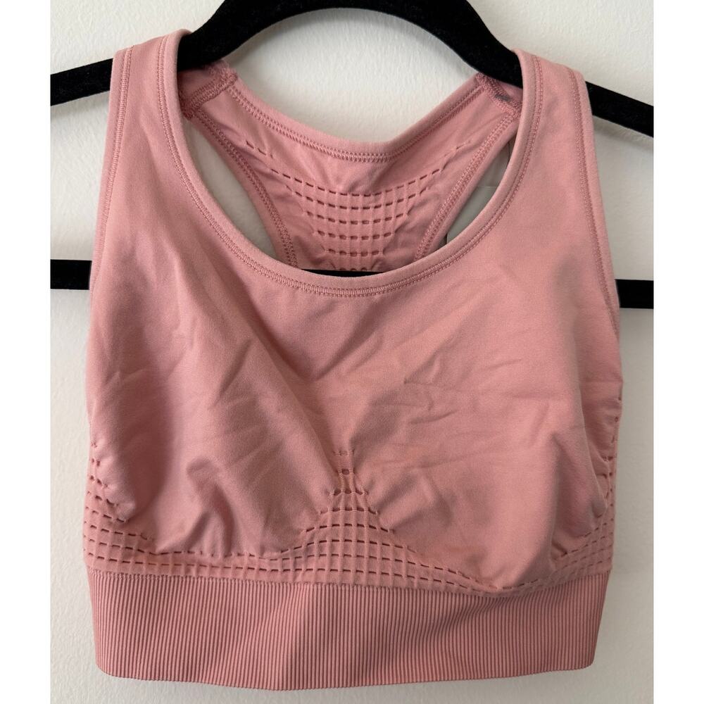 NWT Sweaty Betty Bloom Pink Stamina Sports Bra Medium Support Compression-S